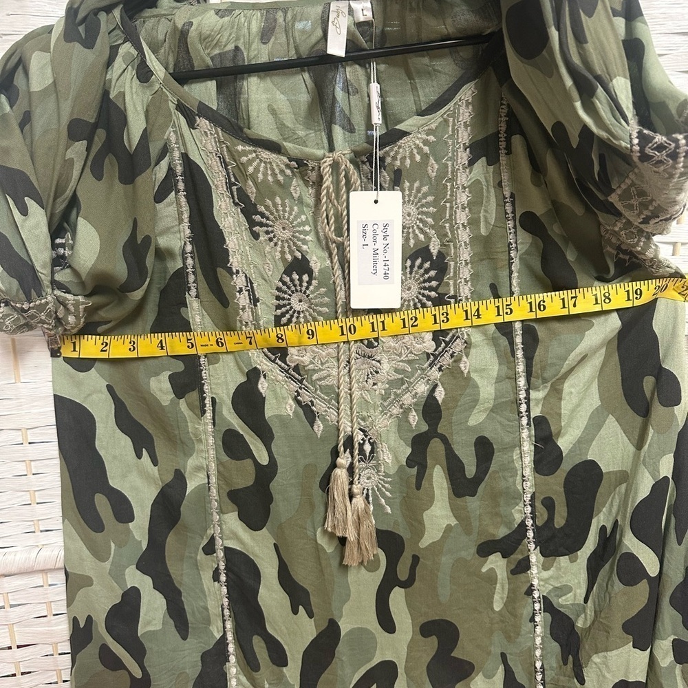 Buby’s Italy camouflage colored house size L with tags women’s - Picture 5 of 6